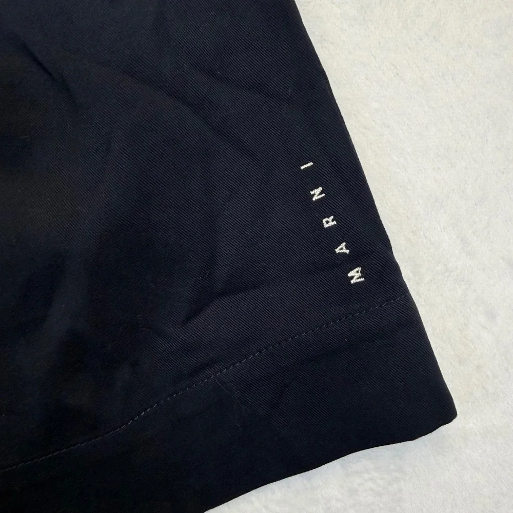 Marni Women’s Navy Elastic Waist Shorts